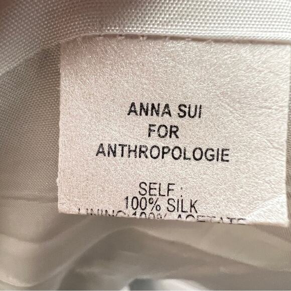 Anna Sui Strapless 100% silk dress with llama print size 6 B140 - Picture 5 of 6